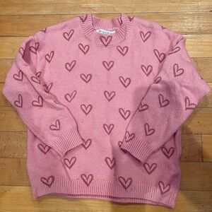 Girls Heart Sweater